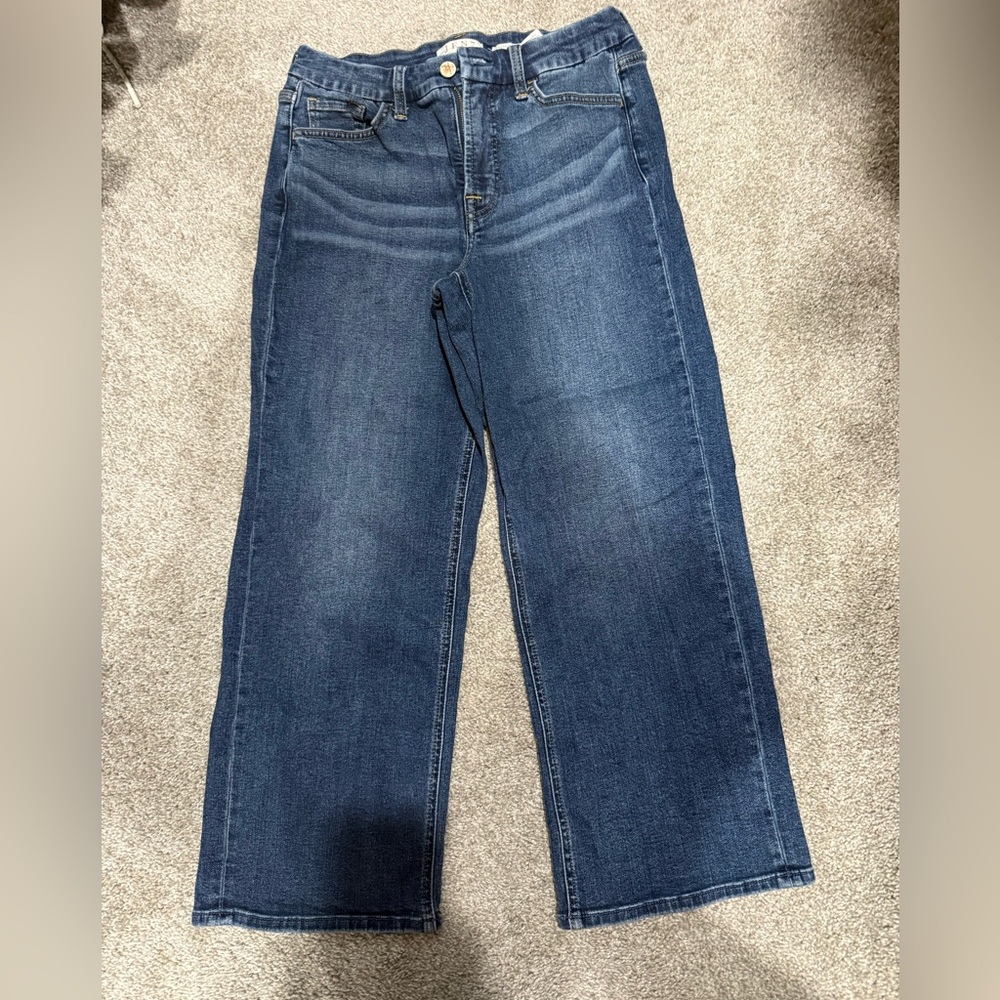 Cropped Wide Leg Women's Jeans